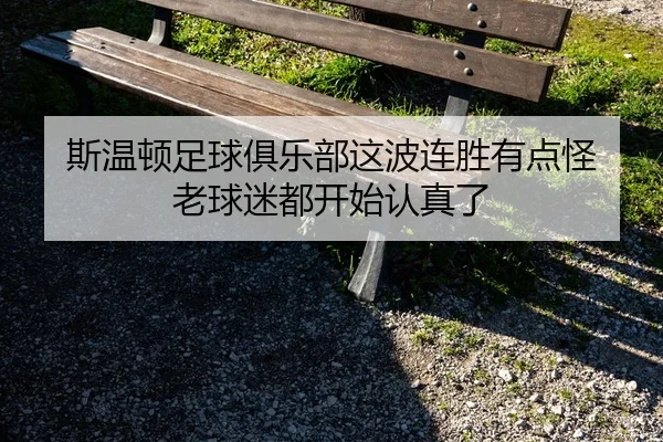 斯温顿足球俱乐部这波连胜有点怪 老球迷都开始认真了